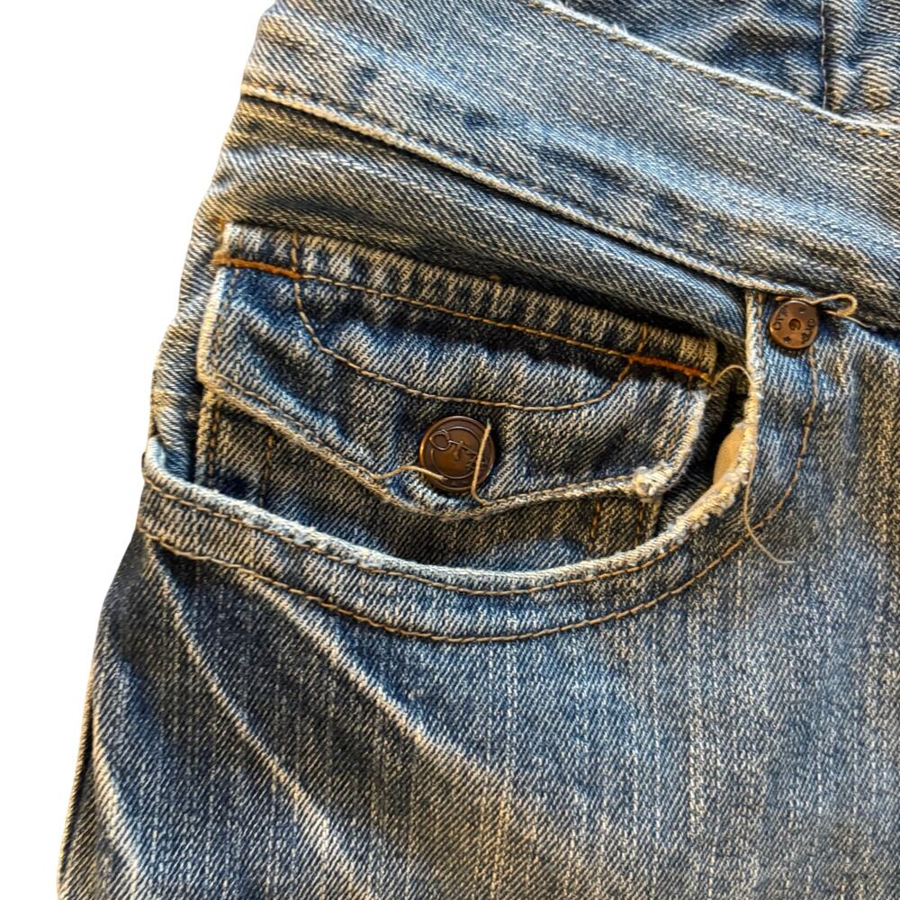 OTB One Tough Brand Men's Relaxed Straight Medium Wash Jeans Y2K Sz 38X32 - Picture 6 of 11
